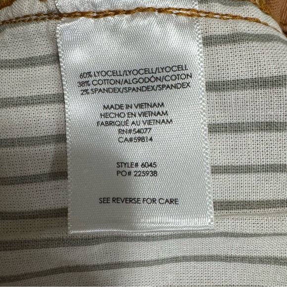 CABI #6045 Paper Bag Cargo Pants Burnt Orange Belted Straight Leg Women's Sz 10 - Picture 9 of 11